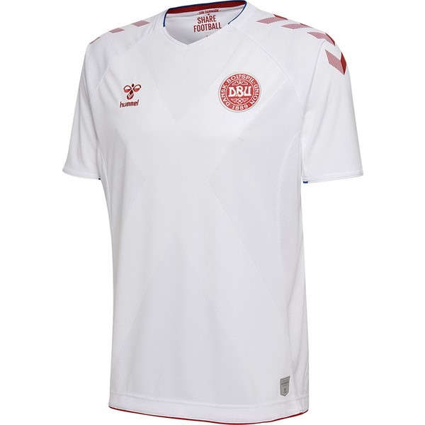 Camiseta Dinamarca Segunda equipación 2018 Blanco